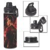 Botella De Agua 750ml Aluminio - Cristiano Ronaldo Y Messi