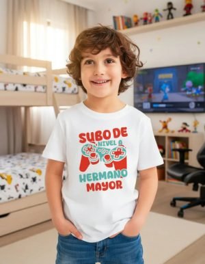 Playera Subo De Nivel A Hermano Mayor