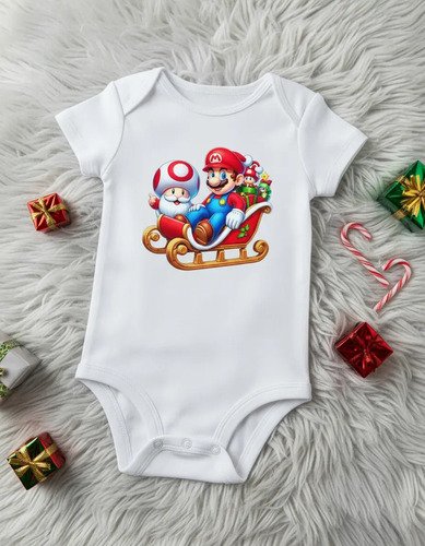 D_790410-MLM94810940137_102025-O.jpg Pañalero Navidad Mario Bros Trineo De Santa