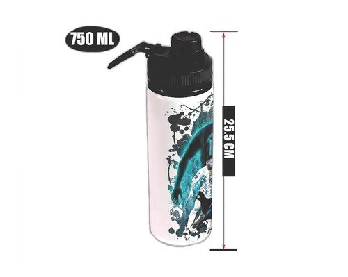 Botella De Agua 750 Ml Aluminio - Messi Argentina 10