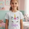 Playera De Unicornio Personalizada Infantil