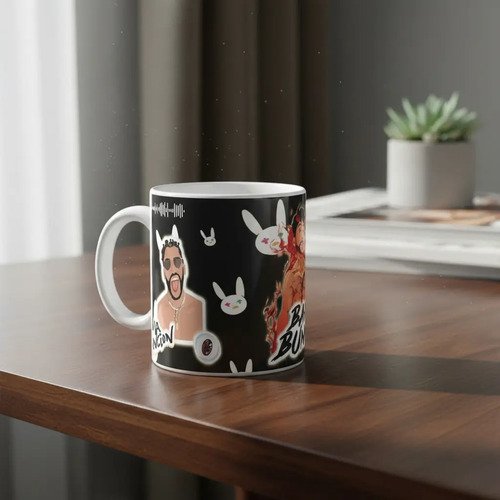 Taza De Bad Bunny Varios Diseños Bonitos