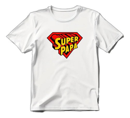 D_817642-MLM85120529442_052025-O.jpg Playera Día Del Padre Súper Papá Superman