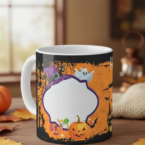 Taza Personalizada De Halloween Con Tu Foto