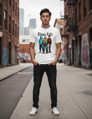 D_828160-MLM94284167644_102025-O.jpg Playera De Terror Para Halloween Unisex Thug Life Colección