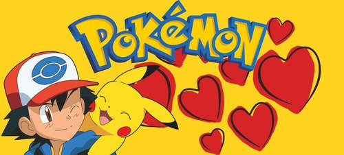 Taza Pokémon Ash Y Pikachu Con Corazones Regalo Ideal 11oz