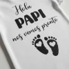 Pañalero Vas A Ser Papa Diseño Hola Papi Nos Vemos Pronto
