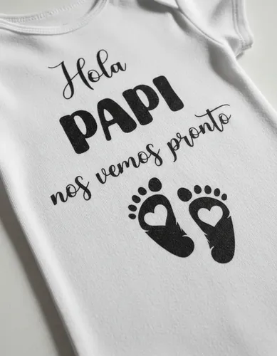 Pañalero Vas A Ser Papa Diseño Hola Papi Nos Vemos Pronto