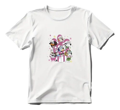 D_841895-MLM80905750791_112024-O.jpg Playera De Navidad Bluey Y Sus Amigos