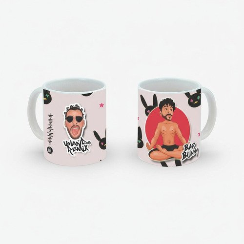 Taza De Bad Bunny Varios Diseños Bonitos