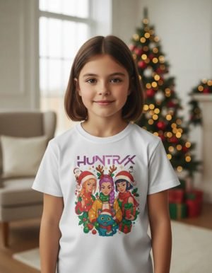 D_845735-MLM100713555664_122025-O.jpg Playera Navideña Huntrix Demon Hunters Infantil