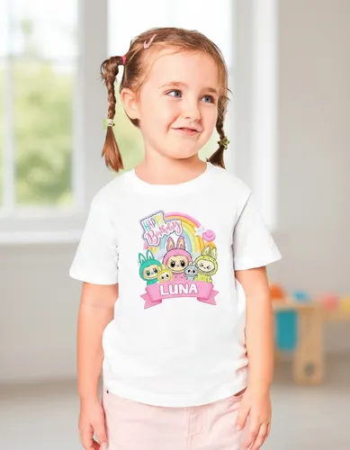 Playera Labubu Happy Birthday