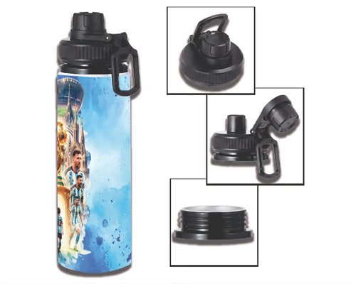 Botella De Agua 750ml Aluminio - Argentina Messi