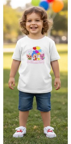 D_855411-MLM93289282789_092025-O.jpg Playera Infantil De Plim Plim Cumpleaños