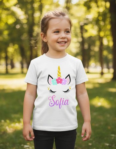 Playera De Unicornio Personalizada Infantil