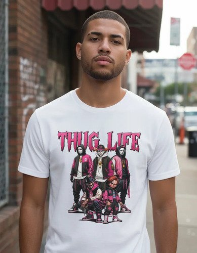 D_864598-MLM94494801289_102025-O.jpg Playera De Terror Para Halloween Unisex Thug Life Colección