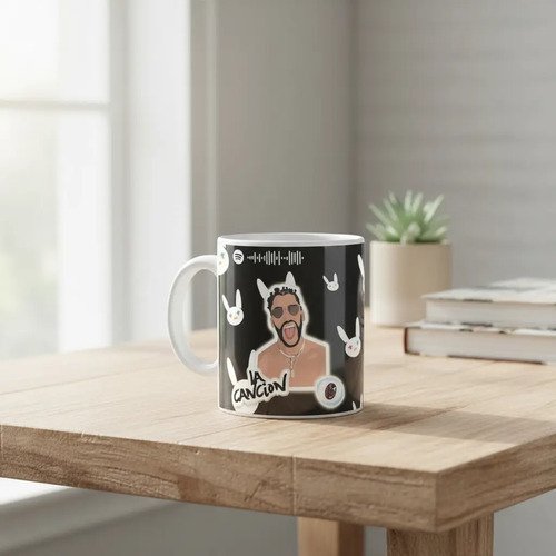 Taza De Bad Bunny Varios Diseños Bonitos