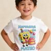 D_872338-MLM109900066813_042026-O.jpg Combo 4 Playeras Y 1 Pañalero Bob Esponja Cumpleaños