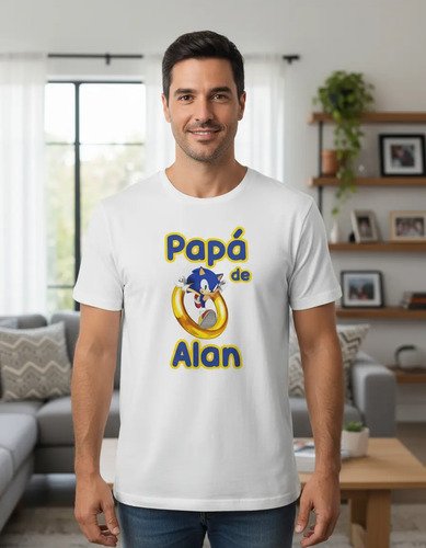 Kit Familiar 3 Playeras Personalizadas Cumpleaños Sonic