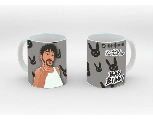 Taza De Bad Bunny Varios Diseños Bonitos