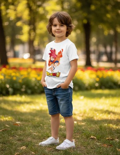 D_886799-MLM94456024726_102025-O.jpg Playera Infantil Dragon Ball Super De Goku