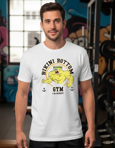 D_889632-MLM93670292084_102025-O.jpg Playera Bob Sponja Gym Pesas