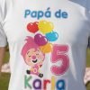 D_891377-MLM92406946755_092025-O.jpg Combo 3 Playeras De Plim Plim Globos Fiesta Papá Mamá Hijo
