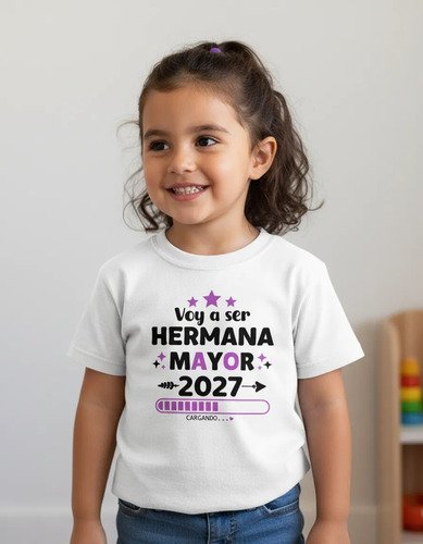 Playera Voy A Ser Hermana Mayor