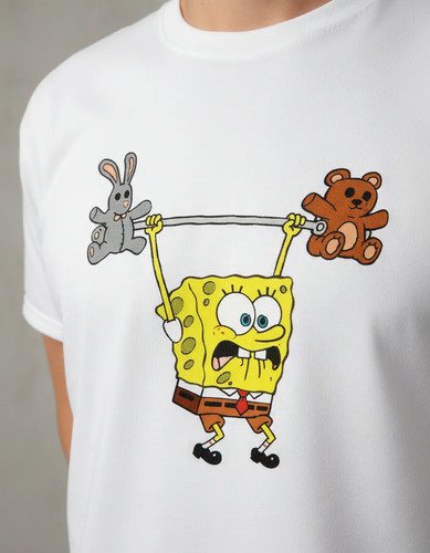 D_897010-MLM93670398694_102025-O.jpg Playera Bob Sponja Gym Pesas