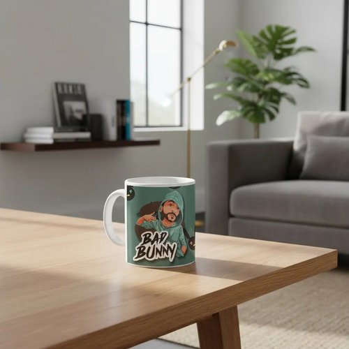 Taza De Bad Bunny Varios Diseños Bonitos