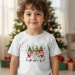 Playera Navidad Bluey Family Friends Infantil