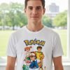 D_919232-MLM94455629970_102025-O.jpg Playera Pokemon Ash, Brock, Misty Unisex Adulto