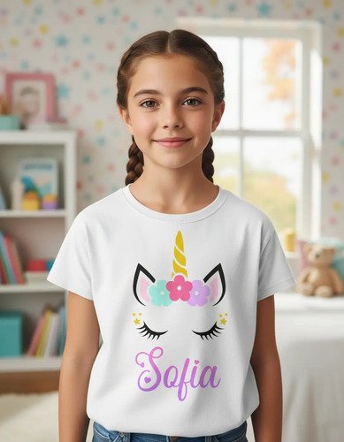 Playera De Unicornio Personalizada Infantil