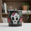Taza De Calaveras Día De Muertos Ceramica