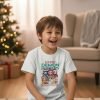 Playera Navideña Demon Hunters Huntrix Infantil Blanca