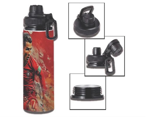 D_934988-MLM113928129559_062026-O.jpg Botella De Agua 750ml Aluminio - Cristiano Ronaldo