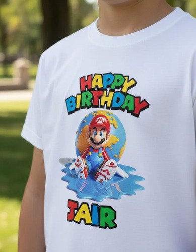 D_940332-MLM93119184675_092025-O.jpg Playera Mario Bros Para Cumpleaños Personalizada Fiesta