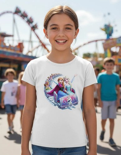 Playera Frozen Hermanas Elsa Y Anna Diseño Infantil