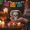 Taza De Calaveras Día De Muertos Ceramica