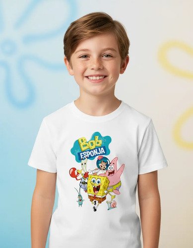 Playera Infantil De Bob Esponja Y Amigos