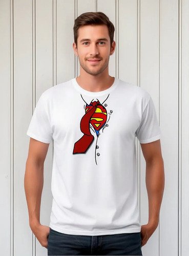D_957913-MLM85423606815_052025-O.jpg Playera Día Del Padre Súper Papá Superman