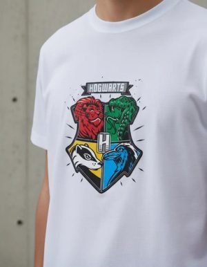 D_962366-MLM93621730940_102025-O.jpg Playera Con Logo De Hogwarts Harry Potter Unisex