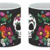 Taza De Calaveras Día De Muertos Ceramica