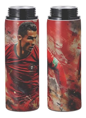 D_963916-MLM113928129561_062026-O.jpg Botella De Agua 750ml Aluminio - Cristiano Ronaldo