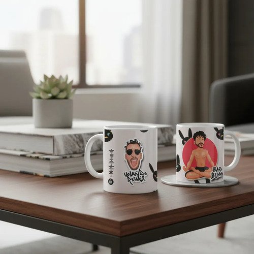 Taza De Bad Bunny Varios Diseños Bonitos