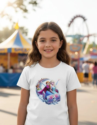 Playera Frozen Hermanas Elsa Y Anna Diseño Infantil