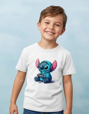 D_977693-MLM95660343883_102025-O.jpg Playera Infantil Stitch Gamer