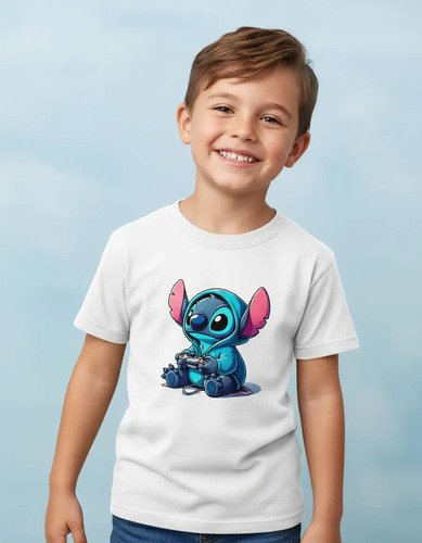 Playera Infantil Stitch Gamer