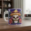Taza De Calaveras Día De Muertos Ceramica