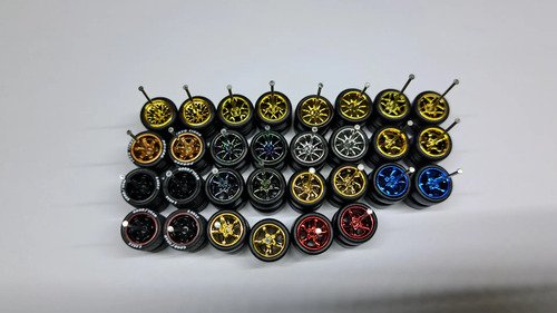 15 Llantas De Goma Para Carritos Diecast 1/64 Hw Maisto Mbox